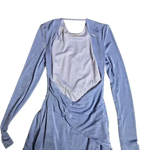Revolve X Misha Evetta Dress in Heather Blue Size: 4 - Picture 7 of 7